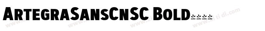 ArtegraSansCnSC Bold字体转换